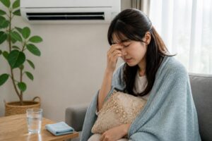 冷房病による体調不良の原因を確認するには？