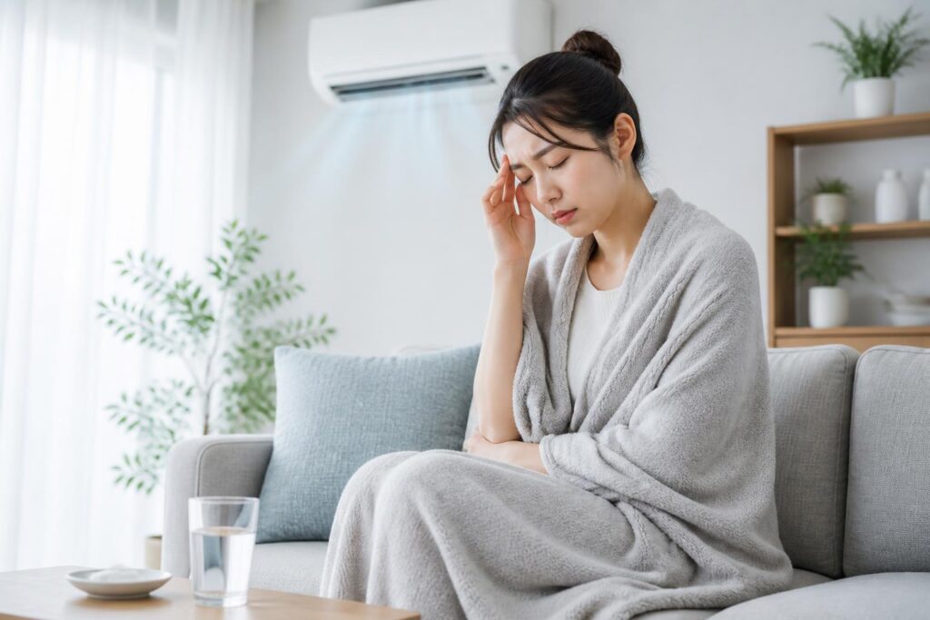 冷房病を仕事中に防ぐための具体例は？